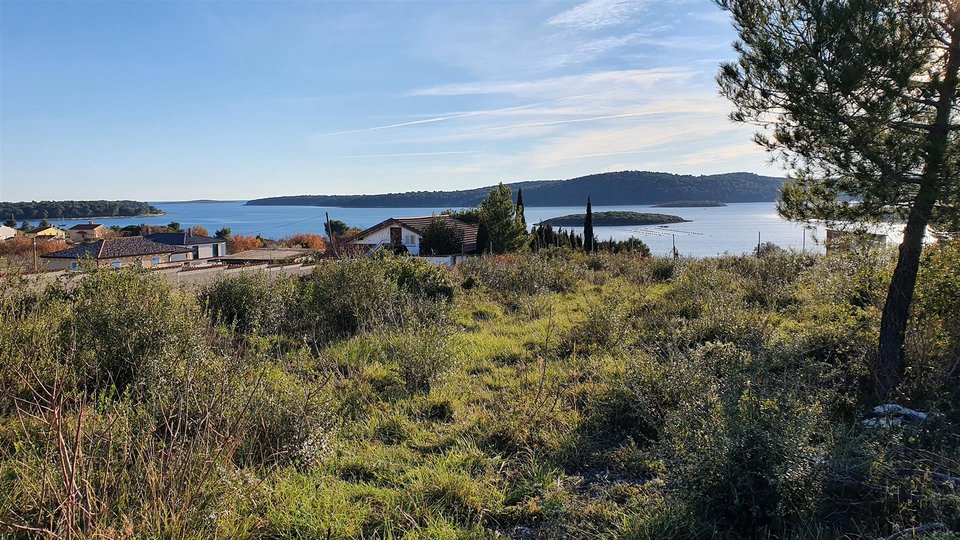 Istrien - Medulin, Pomer schönes Bauland mit Panoramablick auf das Meer