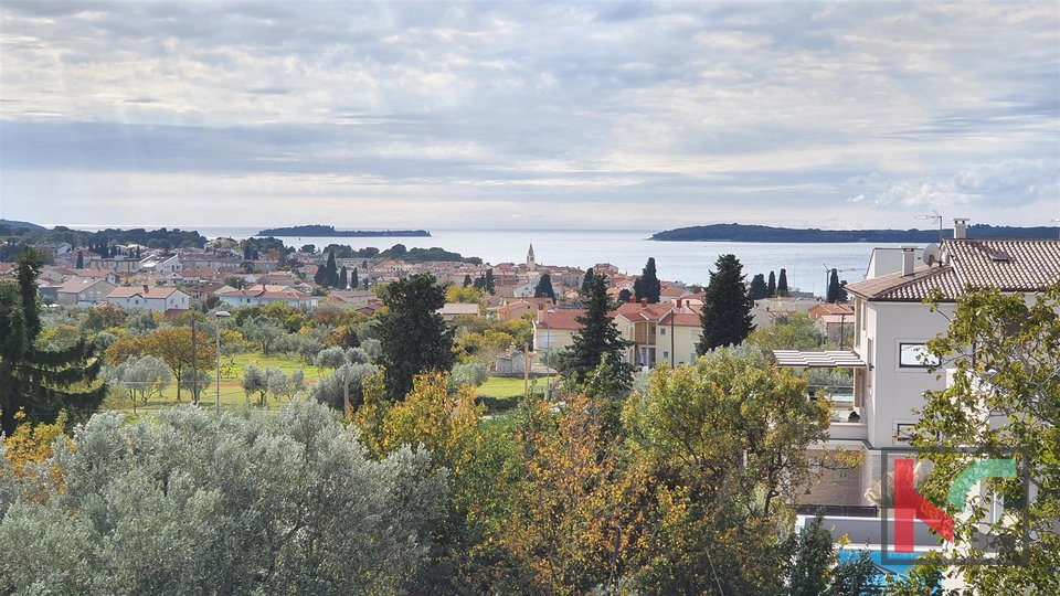 Istria - Fasana, villa moderna in costruzione II vista panoramica su Brioni