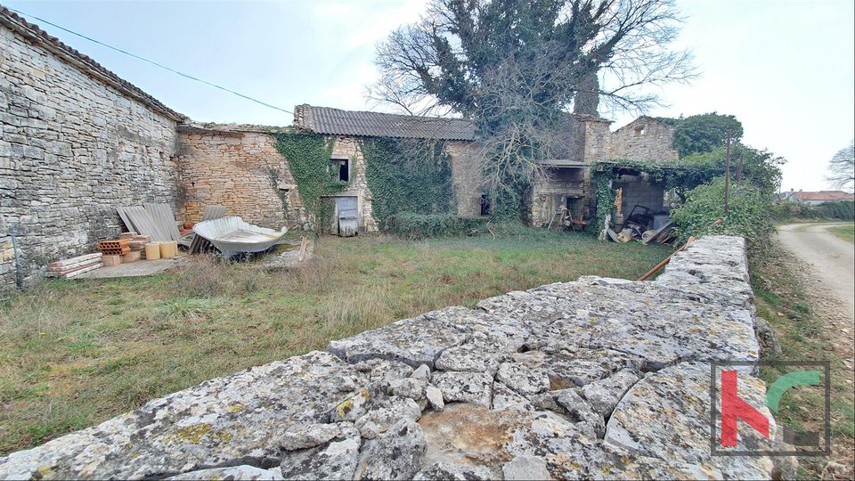 Istra - Barban, 4 stare autohtone kuće na prostranoj okućnici