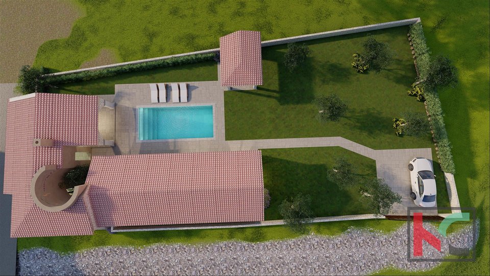 Svetvinčenat - house with pool