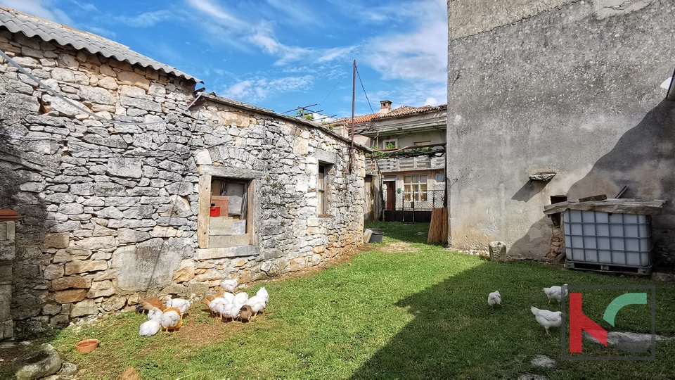 Istria, Marcana, land 394m2 with two buildings