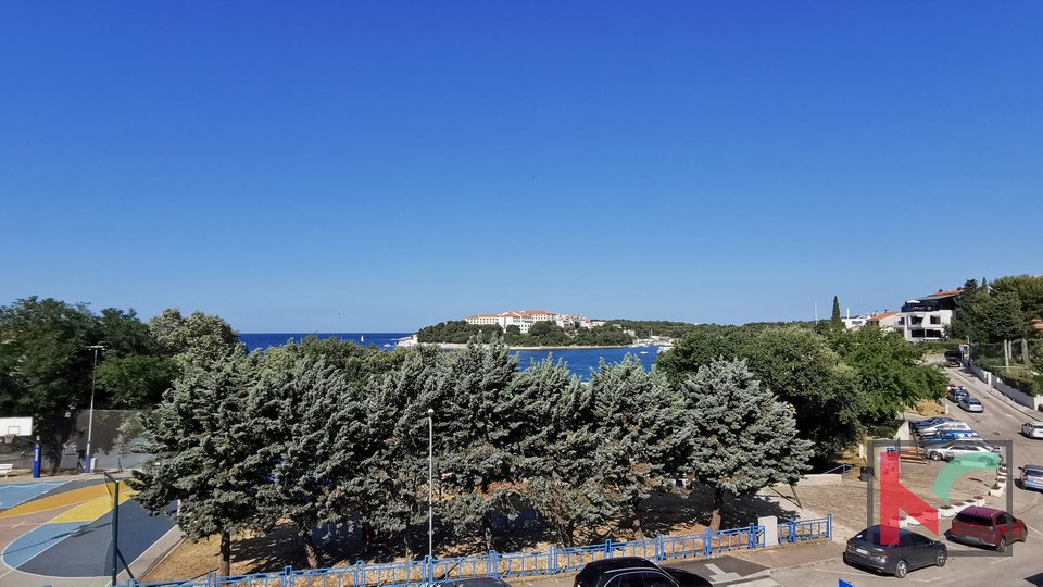 Istra, Pula, Pješčana Uvala, stan u novogradnji 102,5m2 sa pogledom na more