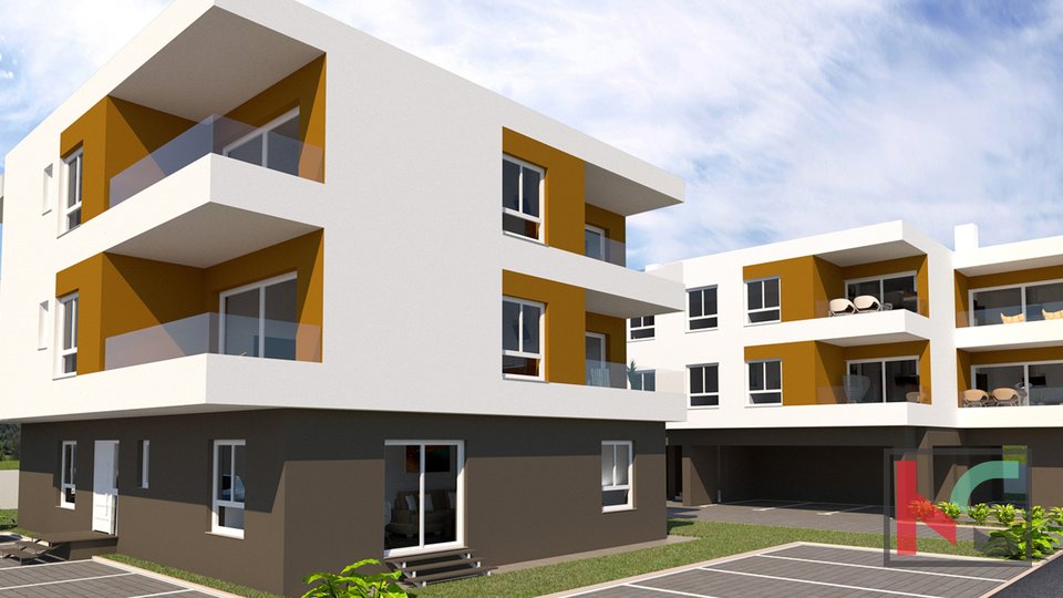 Istria, Peroj, apartment 1R + LR in a new building