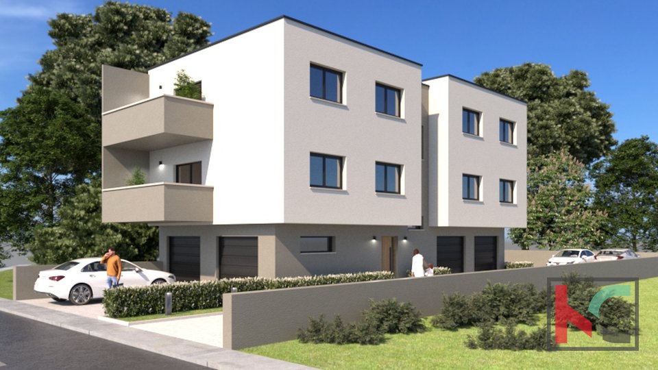 Pula, Stinjan, apartment 55m2 with two bedrooms in a new building