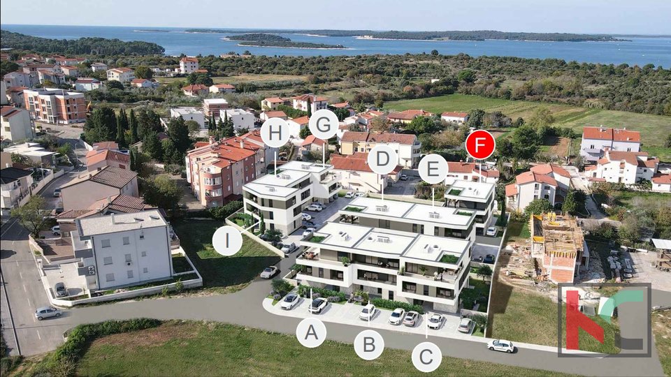 Istria - Pula, Stinjan, comfortable apartment 79.94 m2 with three bedrooms, terrace