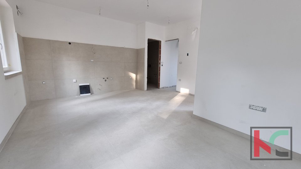 Istra, Fažana, Valbandon, novo stanovanje 58,11 m2 z vrtom