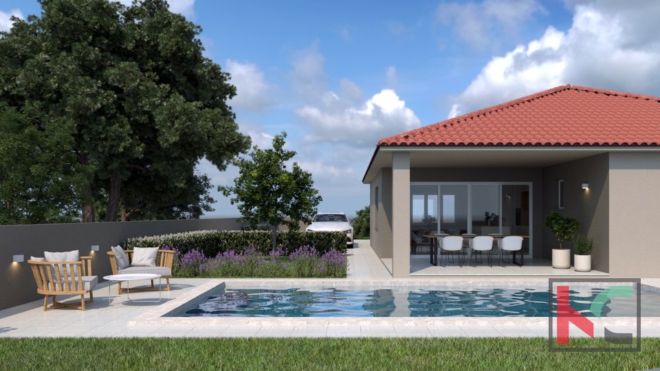 Istria, Loborika, modern house 135.40 m2 with pool
