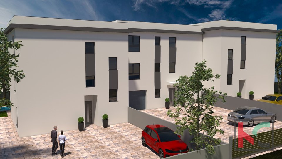 Istra, Medulin, dvosobno stanovanje 89 m2 v novogradnji