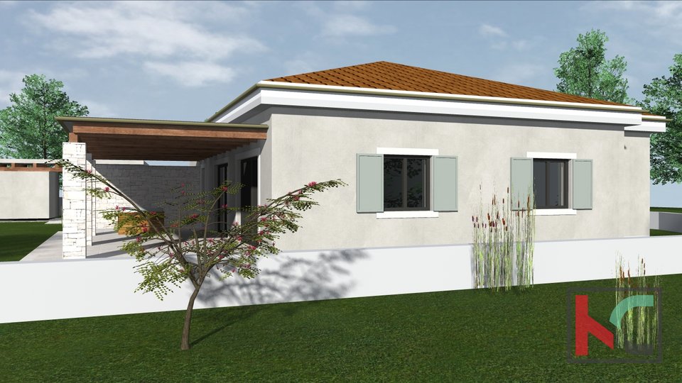 Istria - Pola, casa 166m2 in costruzione su 800m2 di giardino