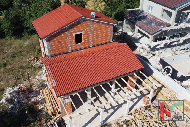 Istria, Juršići, house 90.24m2 under construction