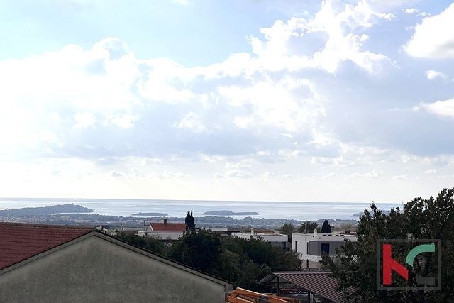 Истрия, Воднян, солнечная семейная трехкомнатная квартира с видом на море #продажа