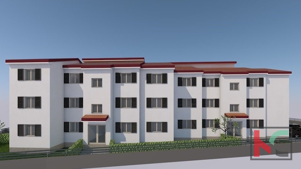 Istria, Kanfanar, appartamento 65.04m2 in un nuovo edificio, balcone, #vendita