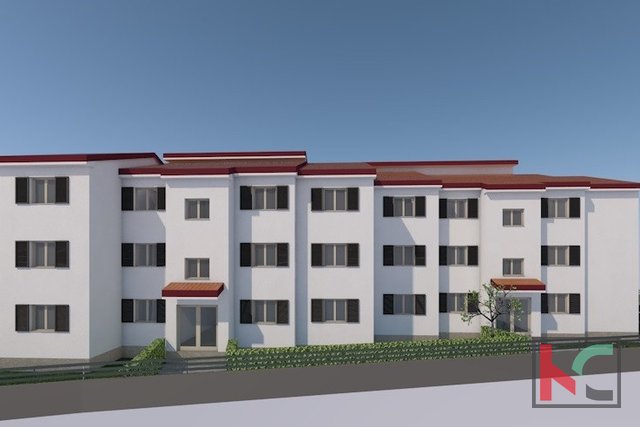 Istria, Kanfanar, appartamento 66.34m2 al primo piano, nuova costruzione, balcone, #vendita