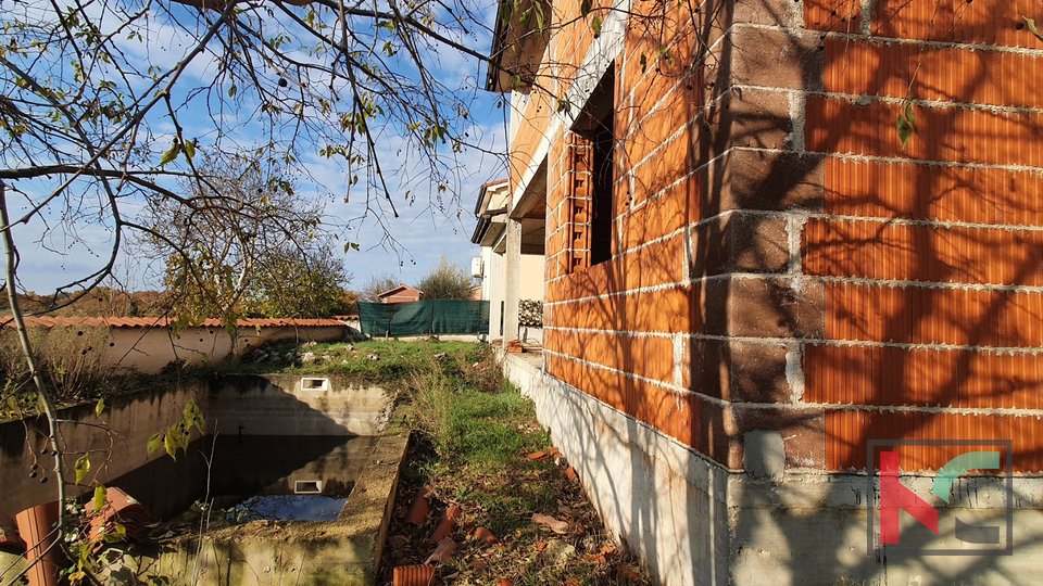Marčana, casa in vendita in fase di costruzione grezza, 178m2 su un terreno di 394m2 #vendita