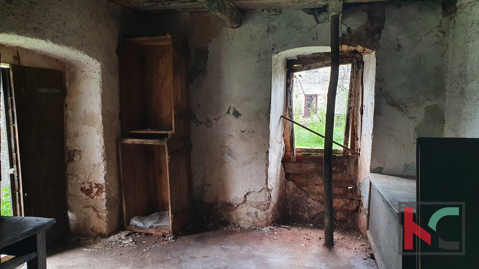 Hrboki, stara istrska kamnita hiša s skednjem za obnovo, odlična priložnost #prodaja