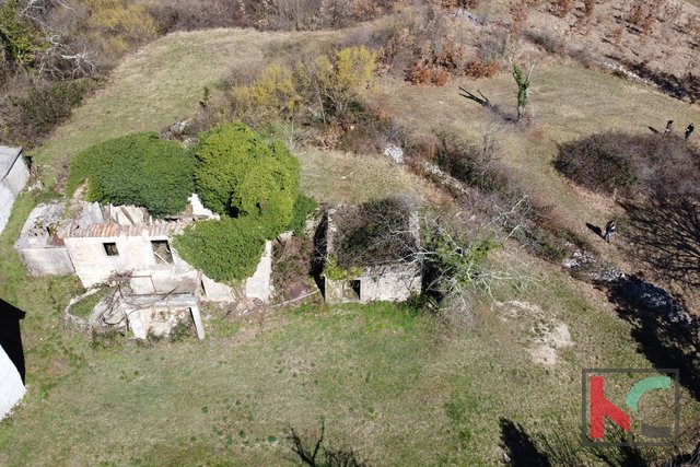 Gračišće, Lančišće vecchia casa istriana 300m2 orto 1353m2 edificio e 5500m2 terreno agricolo, #vendita