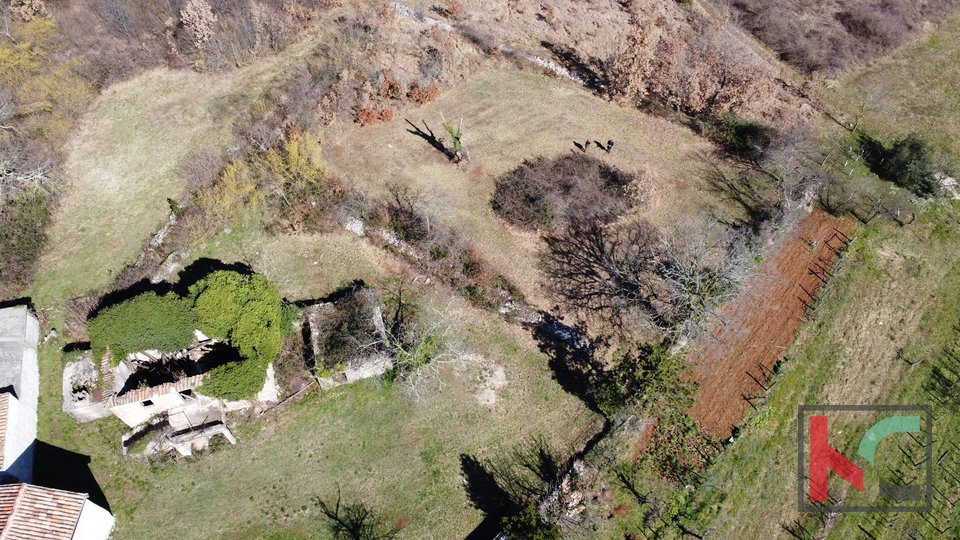Gračišće, Lančišće stara istrska hiša 300m2 vrt 1353m2 stavbno in 5500m2 kmetijsko zemljišče, #prodaja