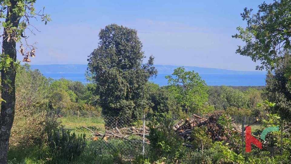 Istria, Peruški, agricultural land 3774m2 with legalized building and sea view #sale