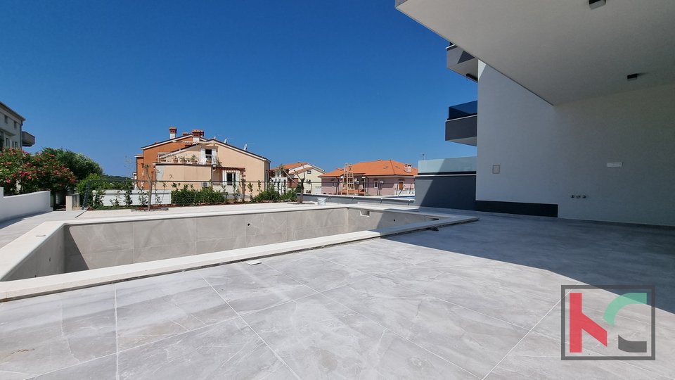 Istria - Premantura - Volme, appartamento 75m2 in un lussuoso edificio nuovo con vista mare