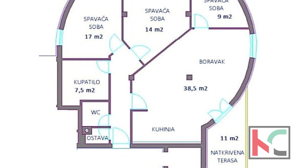 Pula, Vidikovac, luksuzan stan 122,27m2 na odličnoj lokaciji, lift, #prodaja