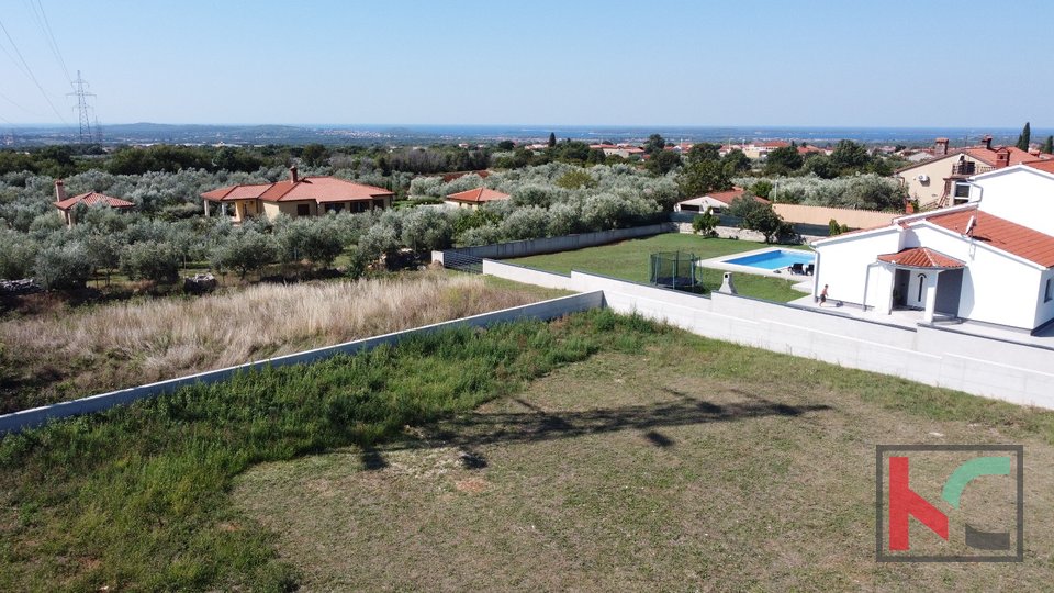 Istria, Gallesano, terreno edificabile 1000 m2 con vista mare, #vendita