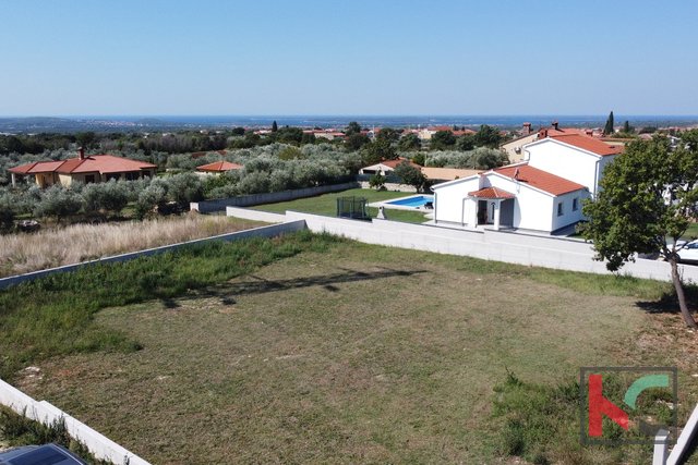 Istra, Galižana, građevinsko zemljište 1000 m2 s pogledom na more, #prodaja