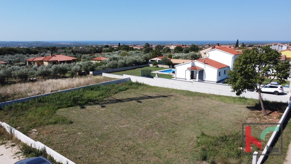 Istra, Galižana, gradbeno zemljišče 1000 m2 s pogledom na morje, #prodaja