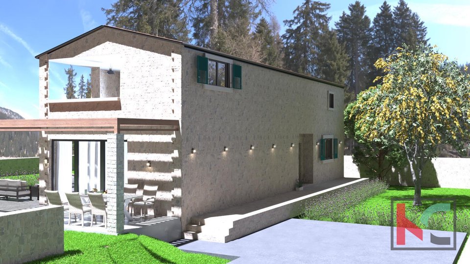Istrien - Juršići, Haus im Bau 200m2 in ruhiger Lage, #Verkauf