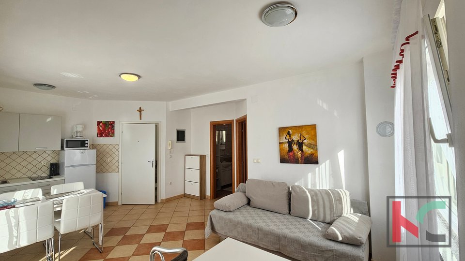 Истрия, Медулин, 1 комнатная квартира с балконом, 200 метров от пляжа, #продажа