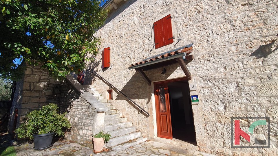 Istria, Tinjan, duplex house of 193.47m2 with urbanized and agricultural land of 6523m2 # sale