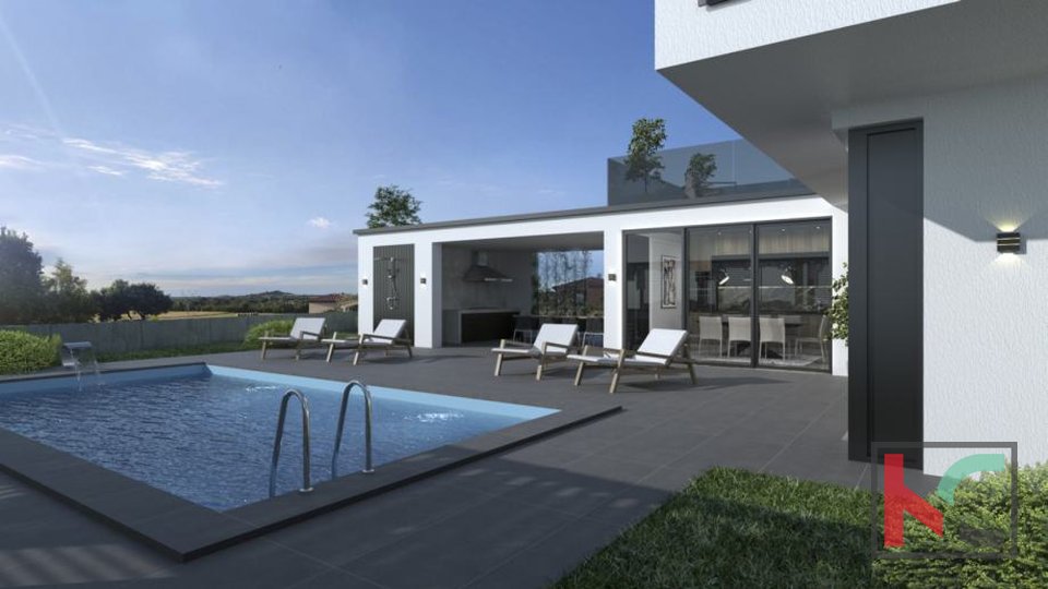 Istria, Ližnjan, moderna villa in costruzione, #vendita
