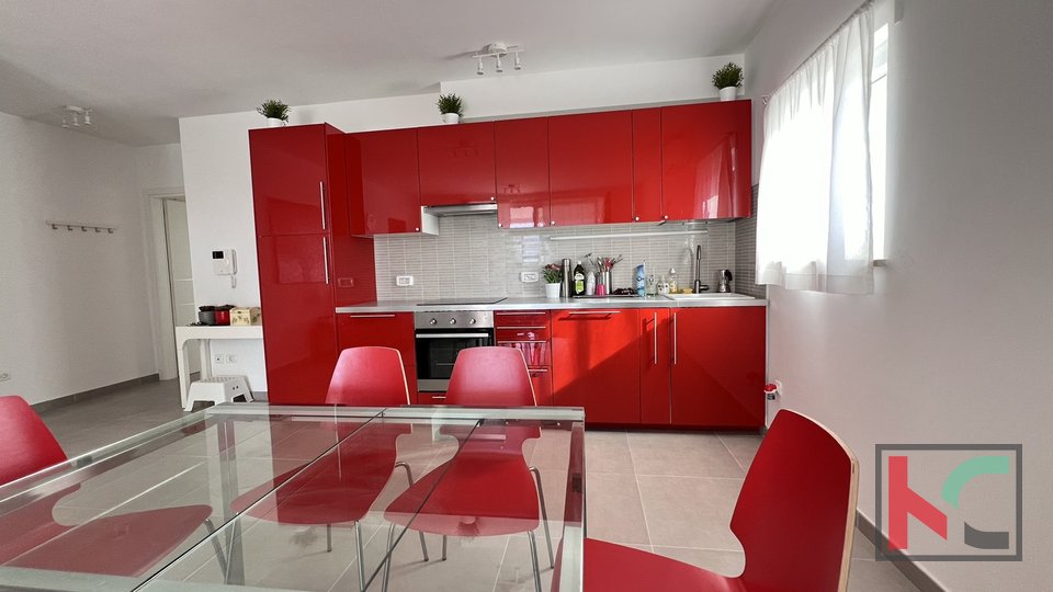 Istria, Peroj, spacious three-room apartment with a large terrace and sea view #sale