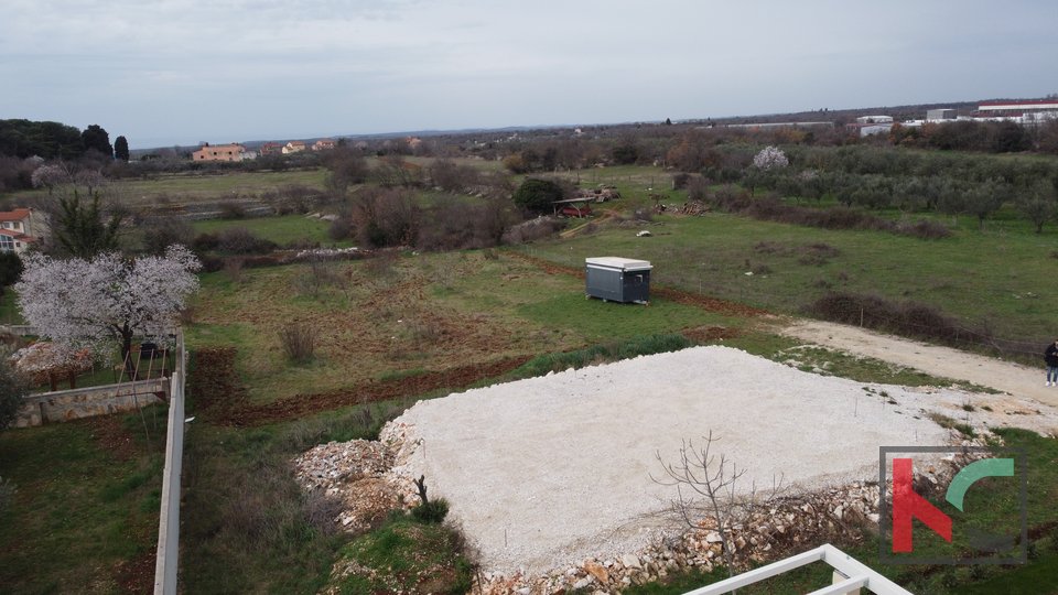 Istra - Vodnjan građevinsko zemljište 486m2 sa pravomoćnom građevinskom dozvolom i pogledom na more, #prodaja