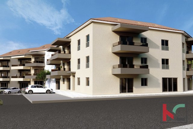 Pula, Valbandon, modern apartment with 2 bedrooms in a newly built building, ground floor #sale