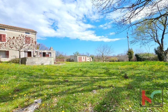 Istria, Barban, old Istrian stone house with barn on a large garden, #sale