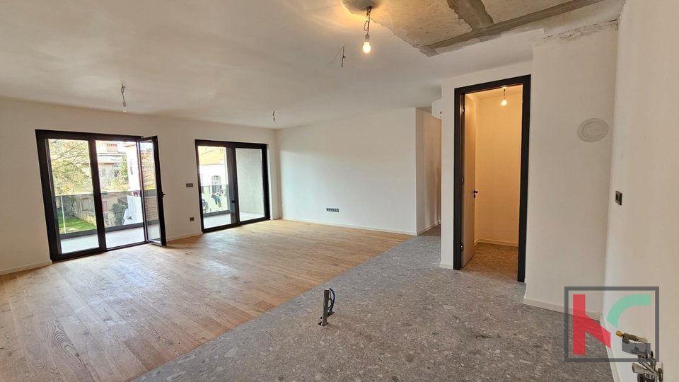 Istria, Pola, centro, appartamento 130,31m2 con tre camere da letto e terrazzo, nuova costruzione, #vendita