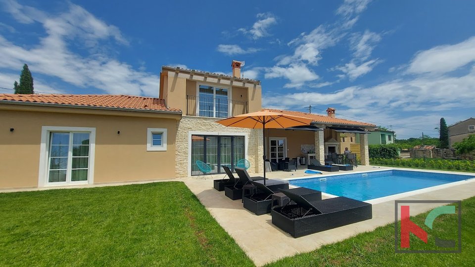 Kanfanar, detached smart house of 186m2 with separate apartment and swimming pool #sale