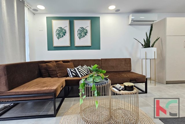 Fažana, luxuriöse Zwei-Zimmer-Wohnung mit einem Garten von 49,36 m2 #Verkauf