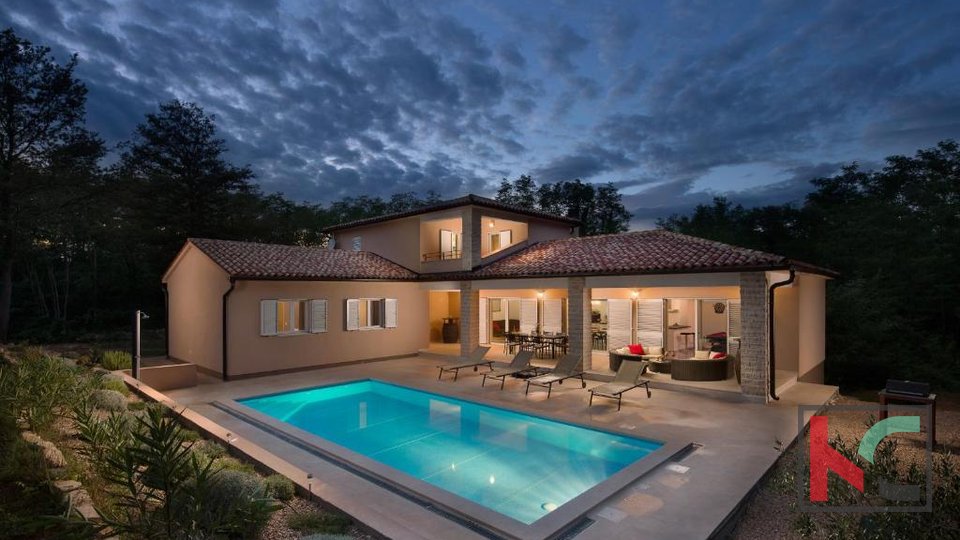 Istria, Labin, a villa with a swimming pool in a secluded area and a plot of 2000 m2 #sale