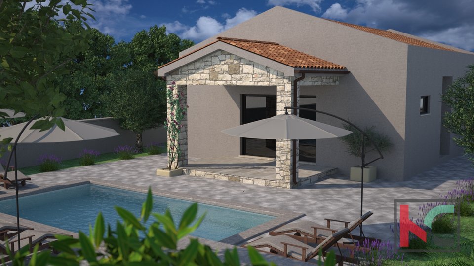 Istria, Sanvincenti, terreno edificabile 513 m2 con permesso di costruire, #vendita