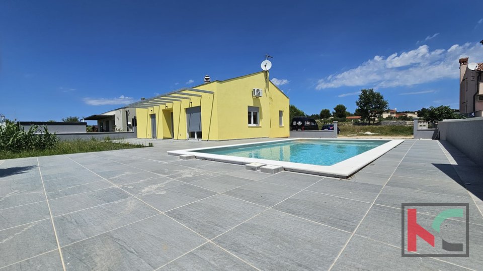 Istria, Dignano, piano terra 103 m2 con piscina e giardino, vista mare, #vendita
