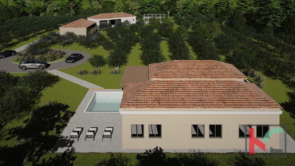 Istria, Barbana, proprietà con casa Rohbau e permesso di costruire su un terreno di 14050m2 #vendita