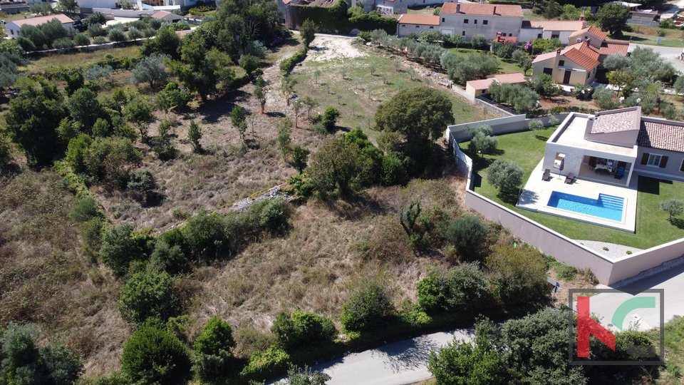 Istria, Kavran, building plot 749m2 with sea view, #sale