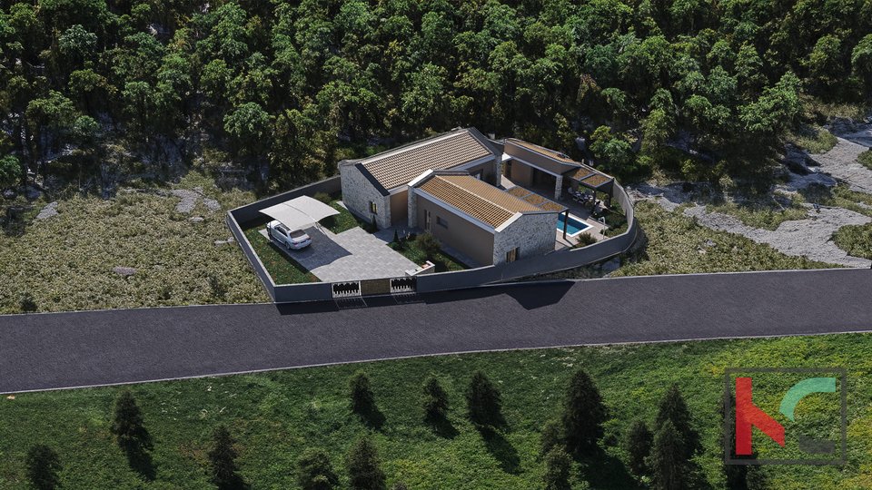 Istra, Svetvinčenat, zemljišče 760m2 z gradbenim dovoljenjem in projektom, #prodaja