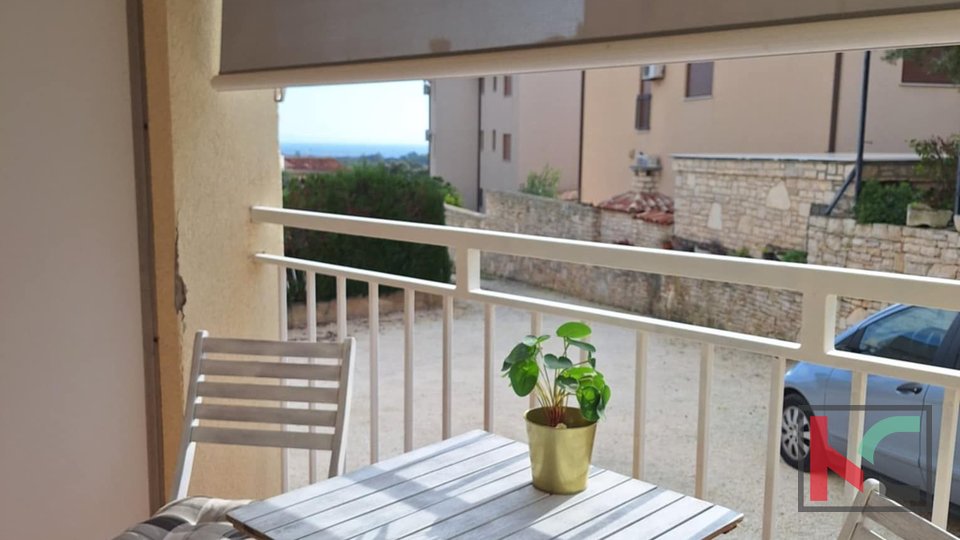 Istria, Ližnjan, apartment on the high ground floor with a view of the sea 43.41m2 #sale