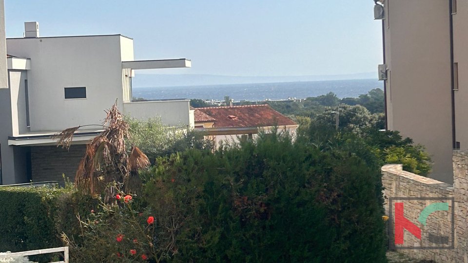 Istria, Ližnjan, apartment on the high ground floor with a view of the sea 43.41m2 #sale